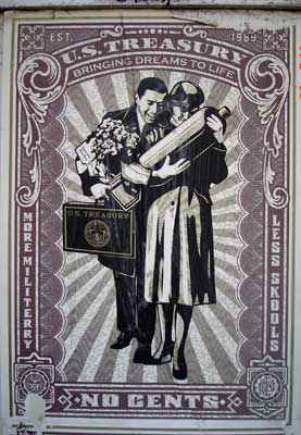 Screen Print observed on 14th street