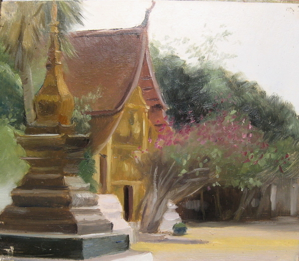View in Wat Xieng Thong In Luang Prabang, Laos