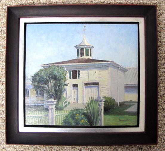 Farnsworth Homestead, 10 x 11 in., framed view