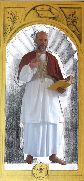 Me posing as St. Francis De Sales - through the magic of Photoshop