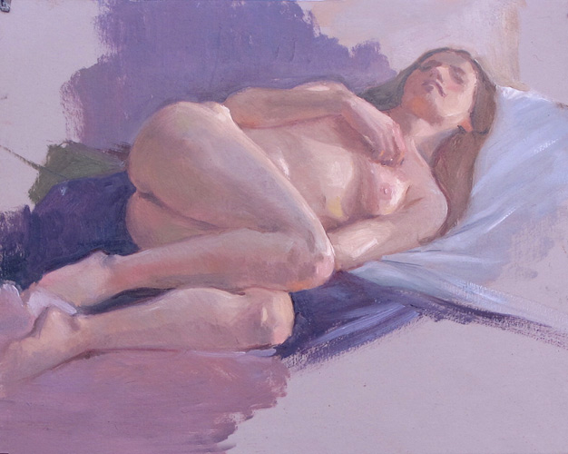 Jesse, 11 by 14 in. Oil on board.