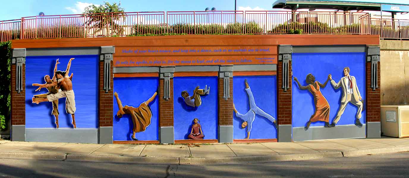 Mural Design, Oak Park, IL. (unrealized commission)