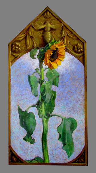 The Cycle, 16 by 30 in., Oil on Board