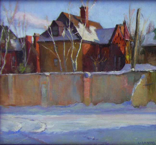 Wicker Park Winter, 10 by 11 in., Sold