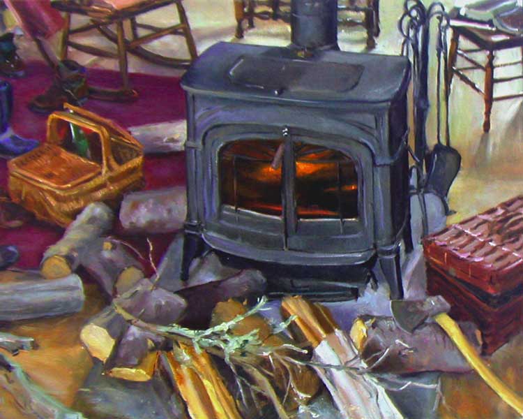 Winter Warmth, 16 by 20 in. Oil on Canvas