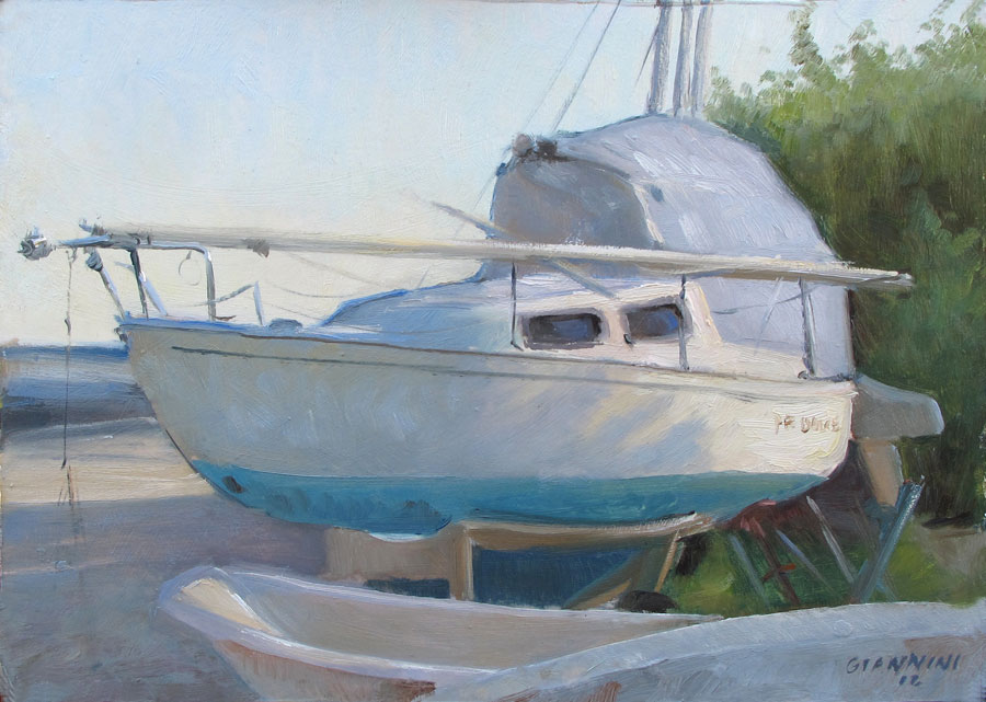 Getting Ready, 7 x10 in., Oil on Museum Board