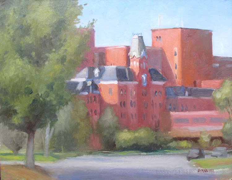 Maine MedicalCenter, Portland, 11 x 14 in., Oil on Linen