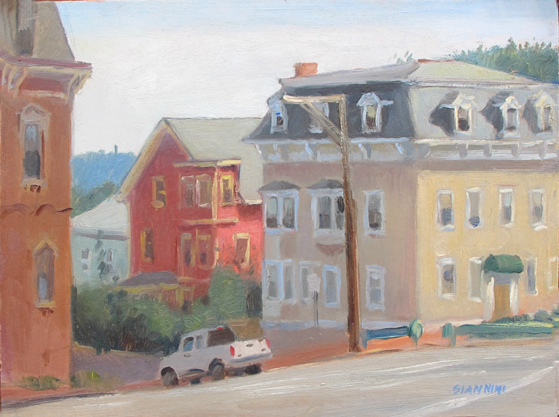 Quiet Corner, 9 x 12 in, Oil on Board