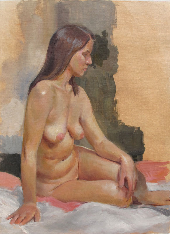 Mellisa, oil on linen, 12x16 in., S. Giannini