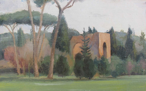 Terme Carcalla, Roma. 5 x 8 in.