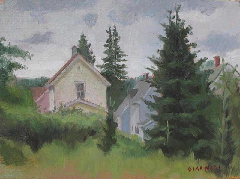 Copper City, Mi., oil, 6 x 8 in.