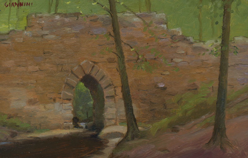 "Poinsett Bridge" 5 x 8 in., oil on linen