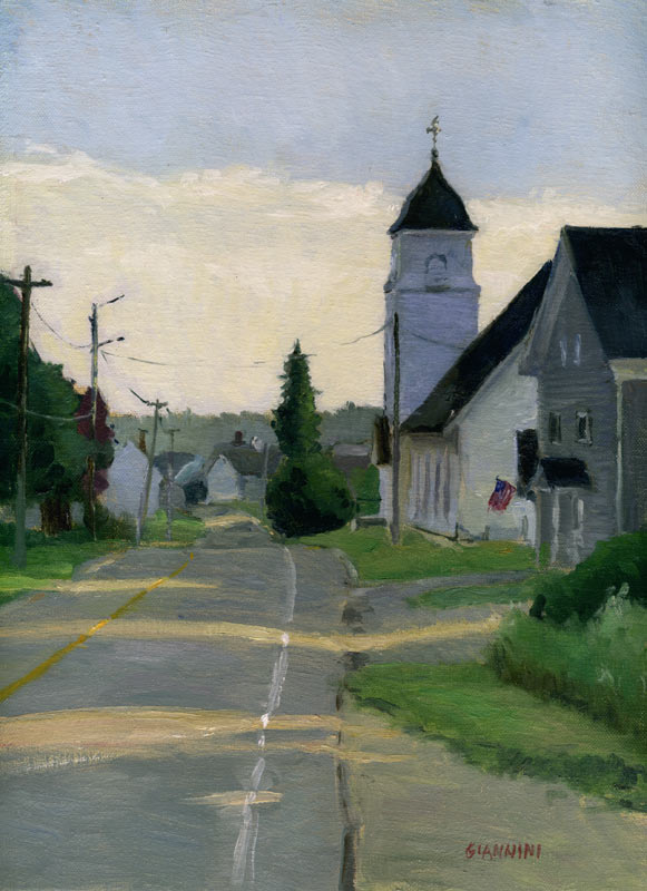 Raking, 9 x 12 in,oil on linen.