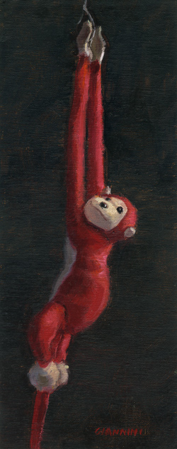 The Swinger, 4 x 8 in., oil on linen