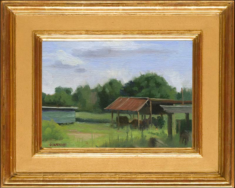 Saw Mill, South Carolina, 5 x 7 in. Oil on linen