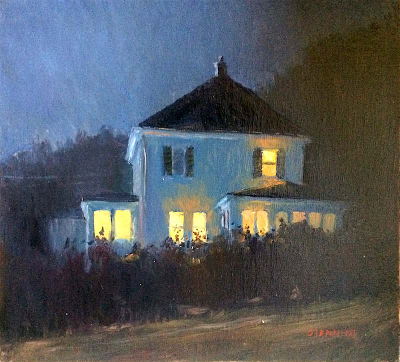 The Warmth of Home,10 x 11 in., oil (sold)