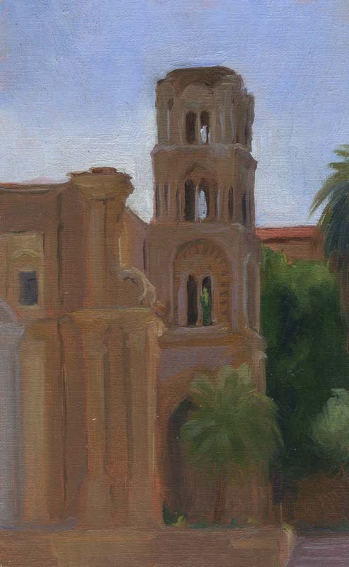 La Martonara, Palermo, 8 x 5in., oil on linen.