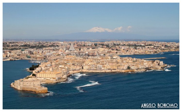 Ortygia and Mt. Etna