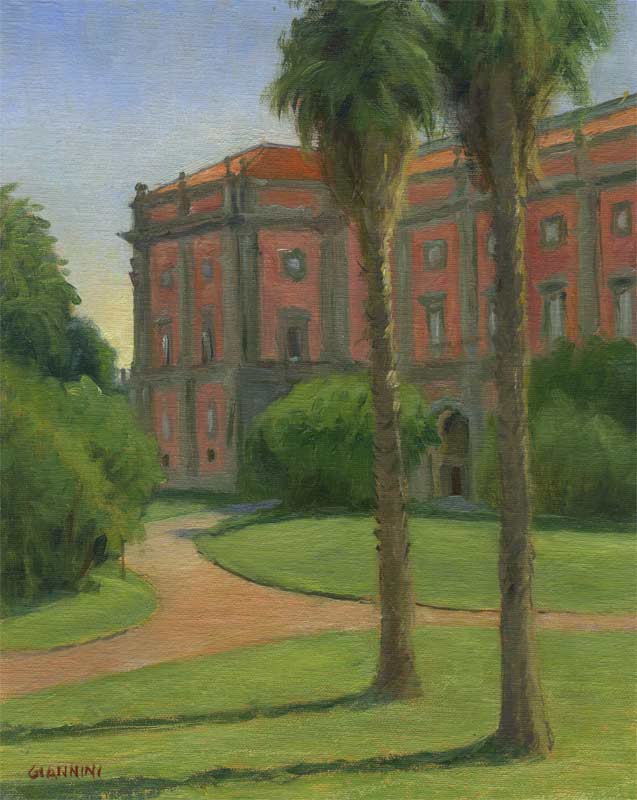 Museo Capidomonte, Naples, Italy, 8 x 10 in. oil on linen