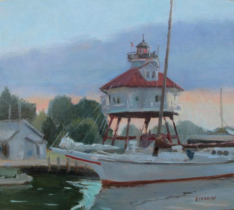 Calvert Marine Museum, 10x11 in. oil on linen