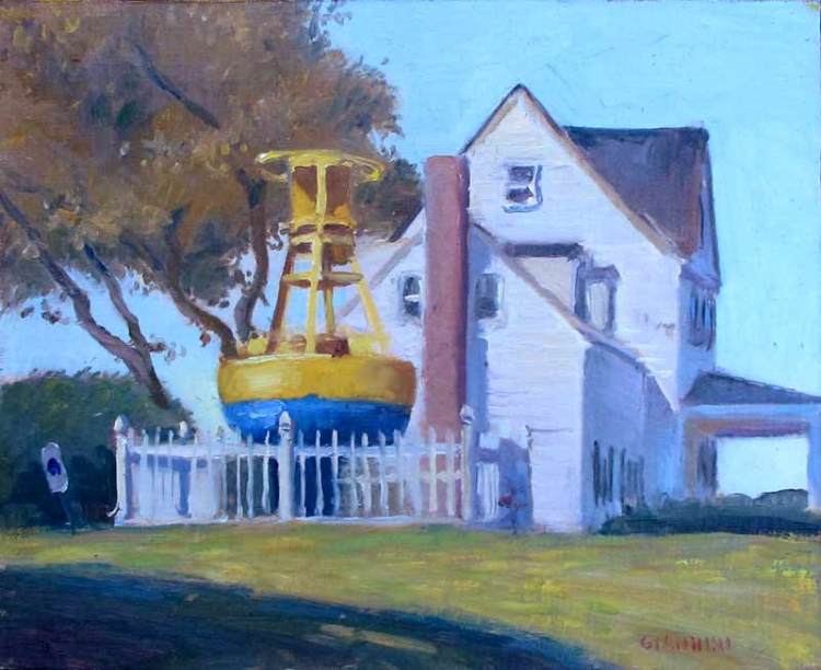 Buoy, Solomons, MD.8 x 10 in., oil on linen