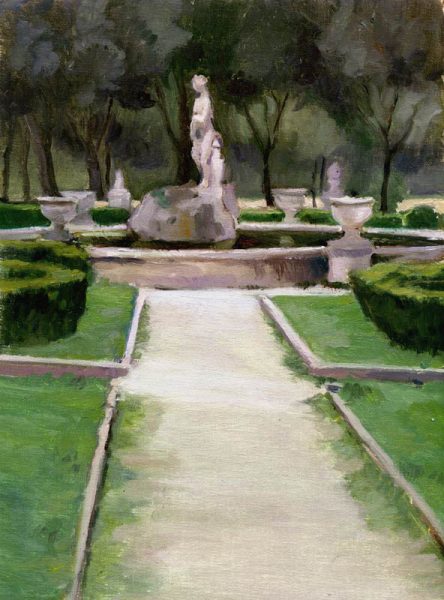 Museo Borghese Garden, 9 x 12 in.,oil