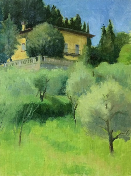 Caldine,Italy(Florence), 9 x 12 in.,oil