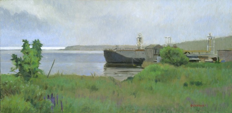 Light Fog, Rockland, 8 x 16 in.