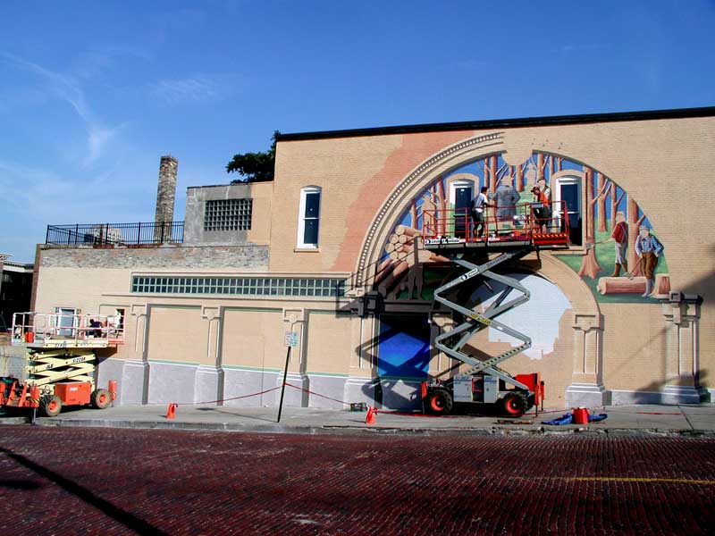 ichard History of the Furniture Industry Mural, In Progress, Grand Rapids, MI. (RHaas Design, W/Evergreene Architectural Arts)