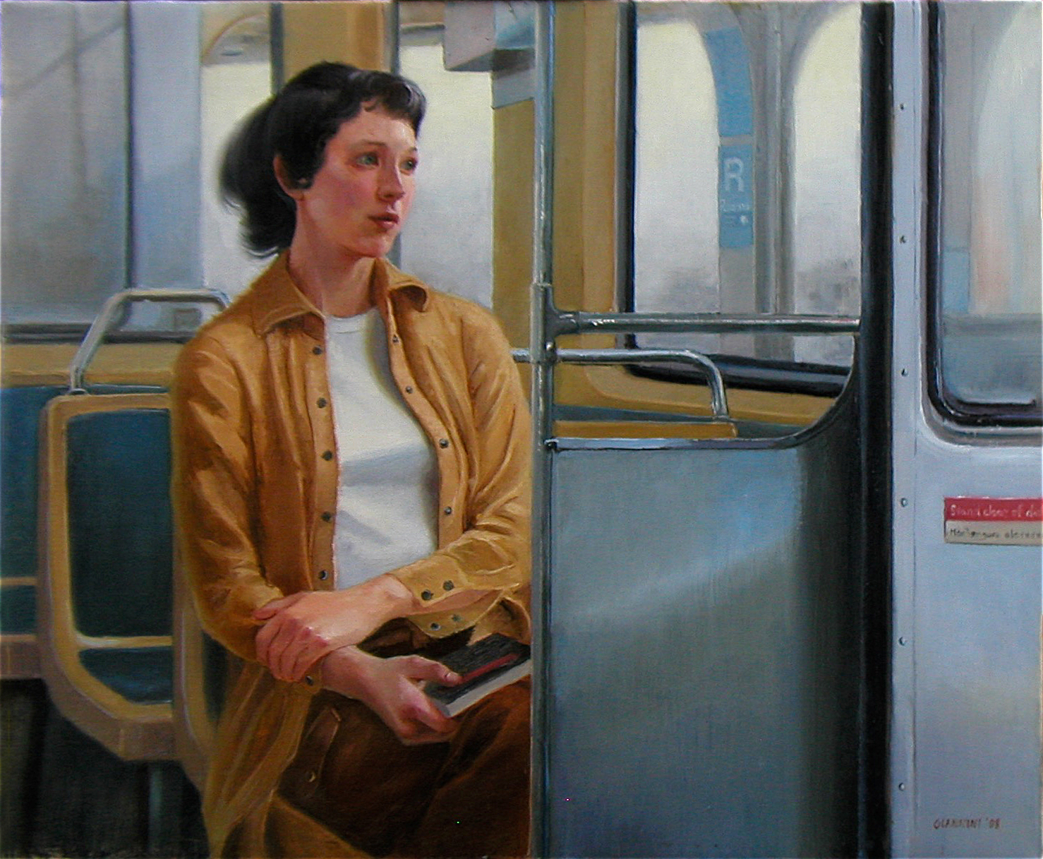 On the Chicago El, 20 x 24 in.JPG