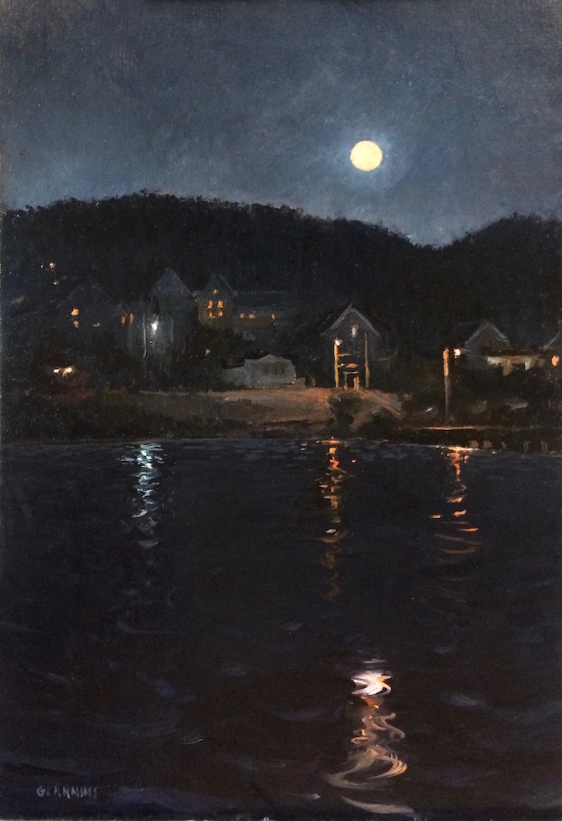 Boothbay Harbor Moonrise