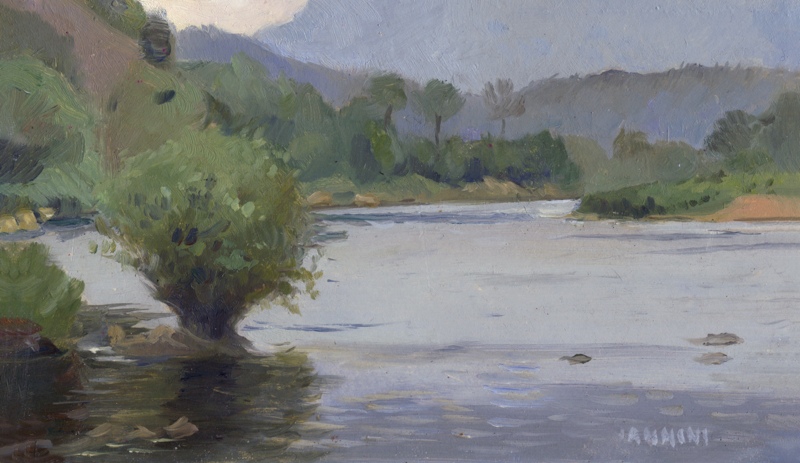 Nam Ou River Near Nong Khiaw, Laos 4 x 8 in., 10 x 20 cm.