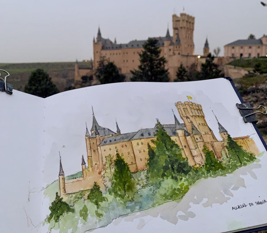 Exploring and Sketching Segovia, Spain and the Camino&nbsp;Madrid