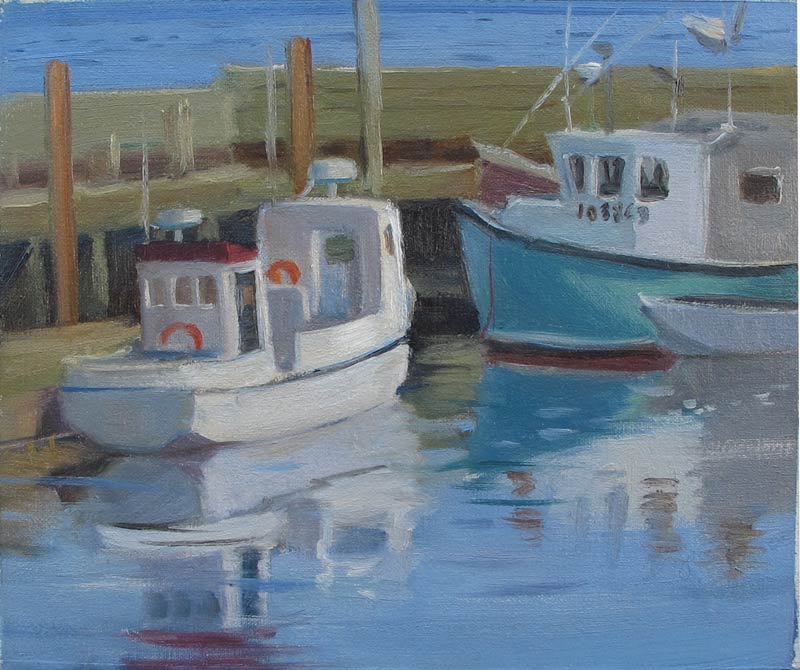 Campobello Wharf 8 x 10 in., oil on linen