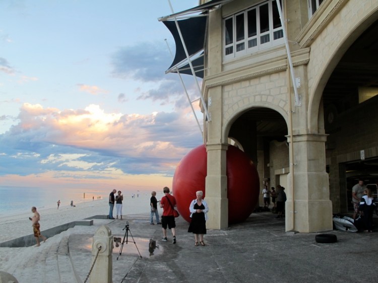 The RedBall Visits Perth's Cottesloe Beach