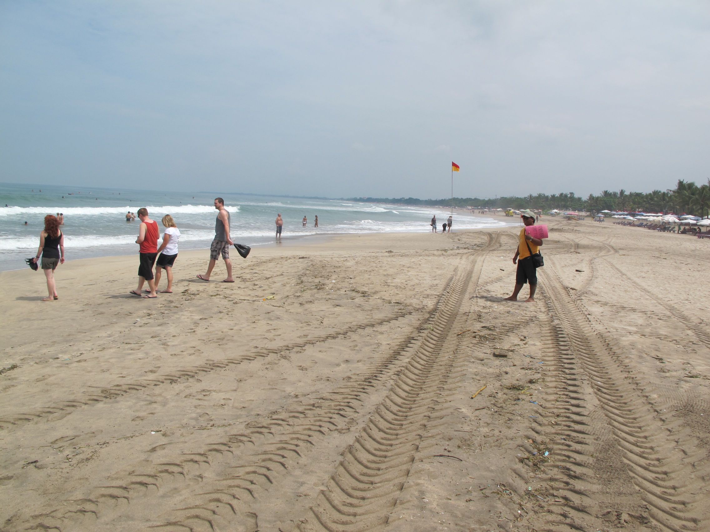 The beach in, Kuta, Bali