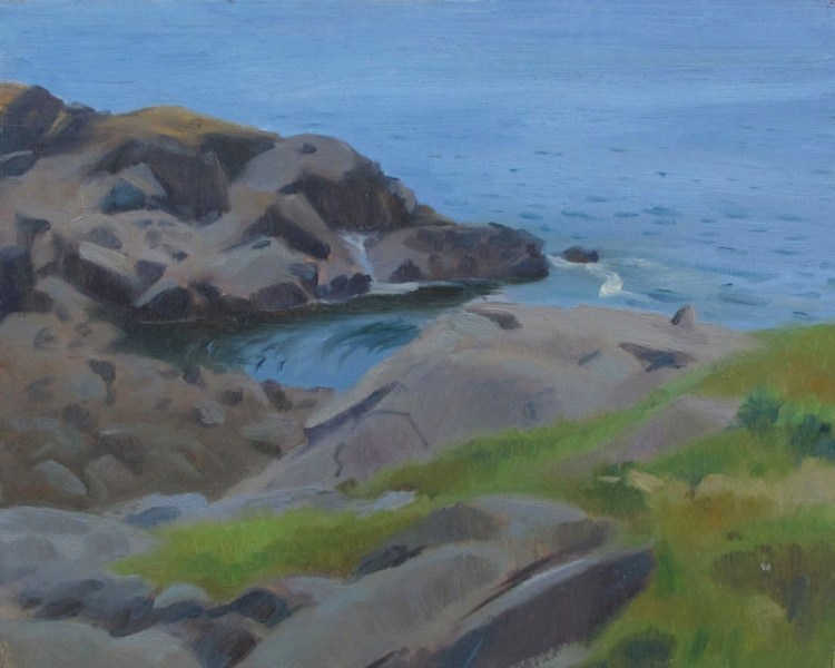 Lobster Cove, Campobello Island 7 x 10 in., oil on board