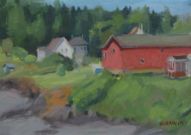 Wilson Beach, 5 x 7 in., oil on museum board.